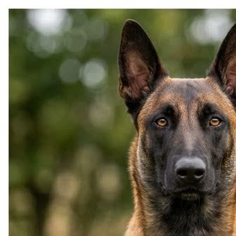 Close-up portrait of a Belgian Malinois