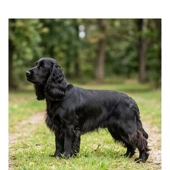 A Cocker Spaniel standing outdoors