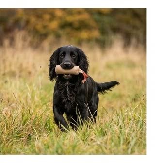 A Cocker Spaniel in a characteristic pose