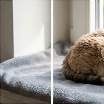 A Devon Rex resting in a cozy indoor setting