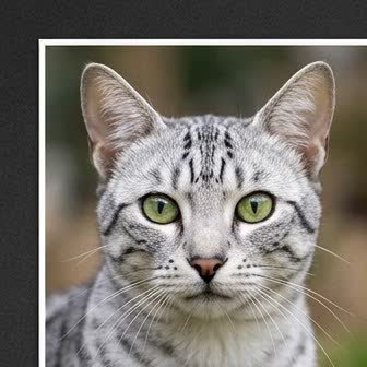 Close-up portrait of an Egyptian Mau