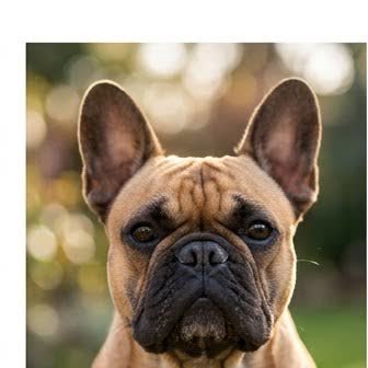 Close-up portrait of a French Bulldog