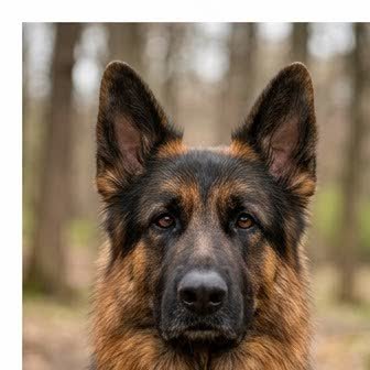Close-up portrait of a German Shepherd