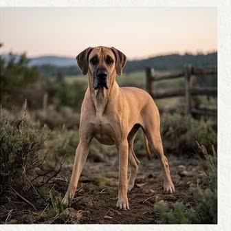 A Great Dane in a characteristic pose