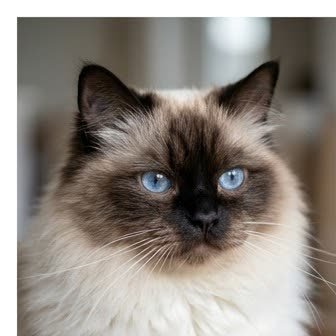 Close-up portrait of a Himalayan