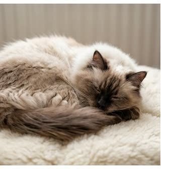 A Himalayan in a characteristic pose